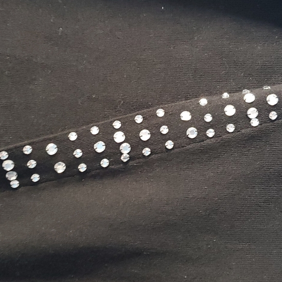 Spenser Evening Tie Front Shrug w Rhinestones - Picture 3 of 5